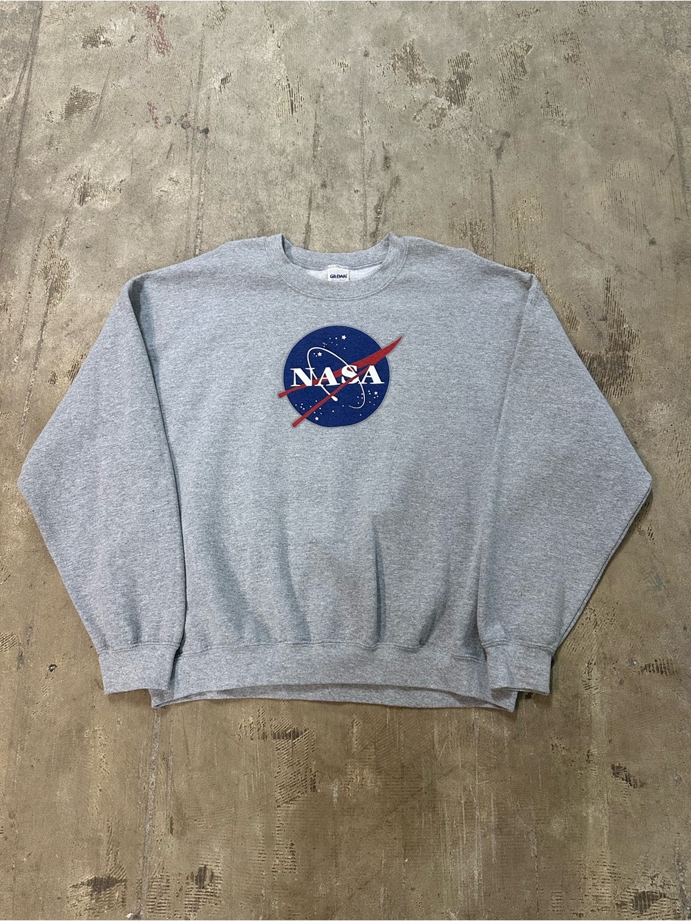 NASA Logo Gray Crewneck Sweatshirt